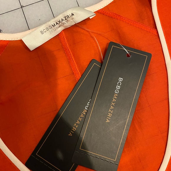 BCBG MAXAZRIA “Off The Runway” Tangerine Minidress - Size XS/S - Picture 8 of 10